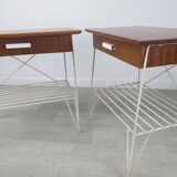 Pair of vintage bedside tables 50s
