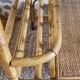 Serving table in rattan
