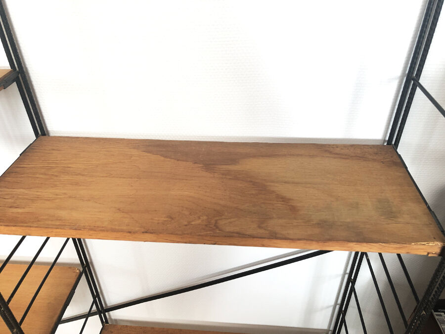 Three-sided String wall shelf, 1960