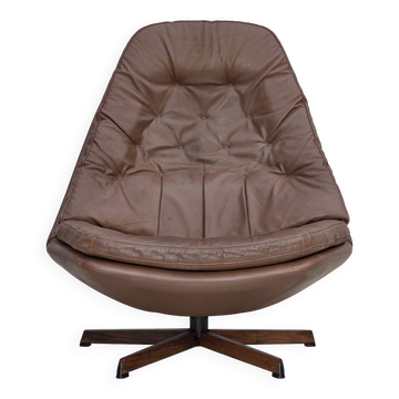 1970s, Danish design by Madsen & Schubell, adjustable swivel lounge chair.