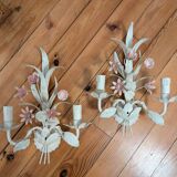 Shabby chic wall lights