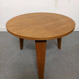 Round pedestal table tripod Art Deco circa 1930