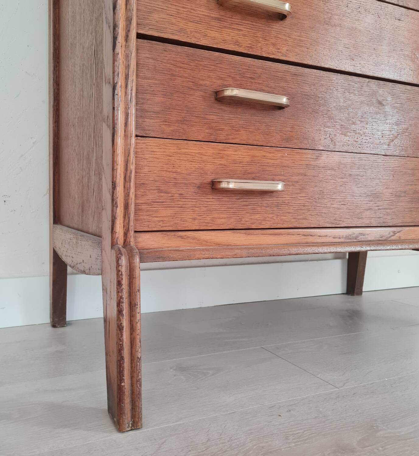 Scandinavian secretary desk - showcase chest of drawers