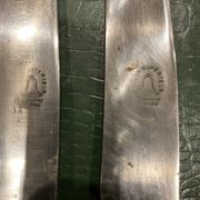 Box of 12 horn-handled knives