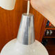 Lustre suspension vintage années 70 globe verre fleuri