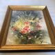 Tableau bouquet de fleurs huile sur toile signée
