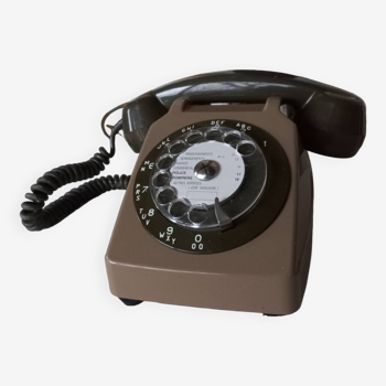 Téléphone vintage Socotel S63 à cadran, 1978