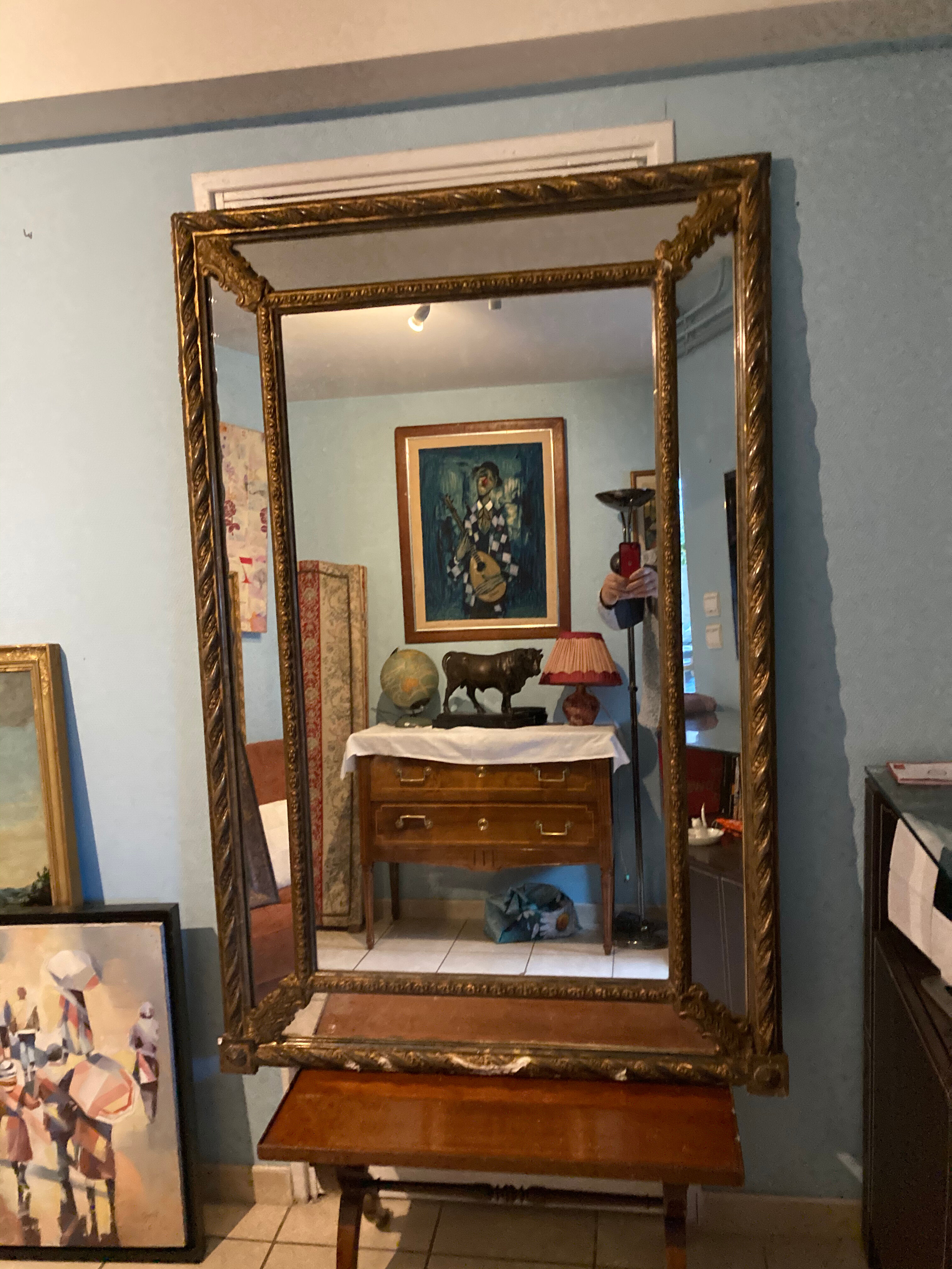 Mirror with old parclose - 160x103cm