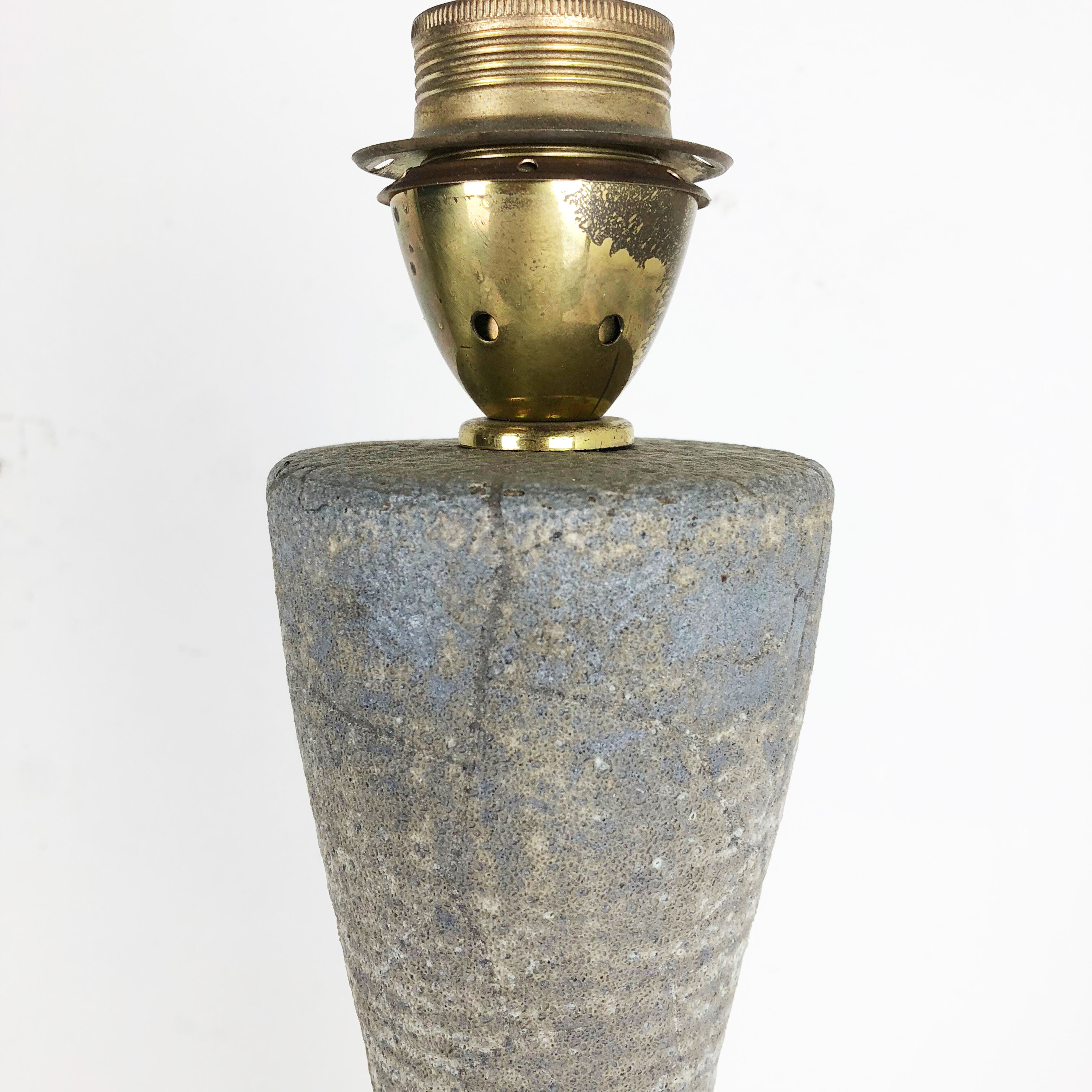 Ceramic studio pottery table light by Piet Knepper for Mobach, Netherlands 1960s