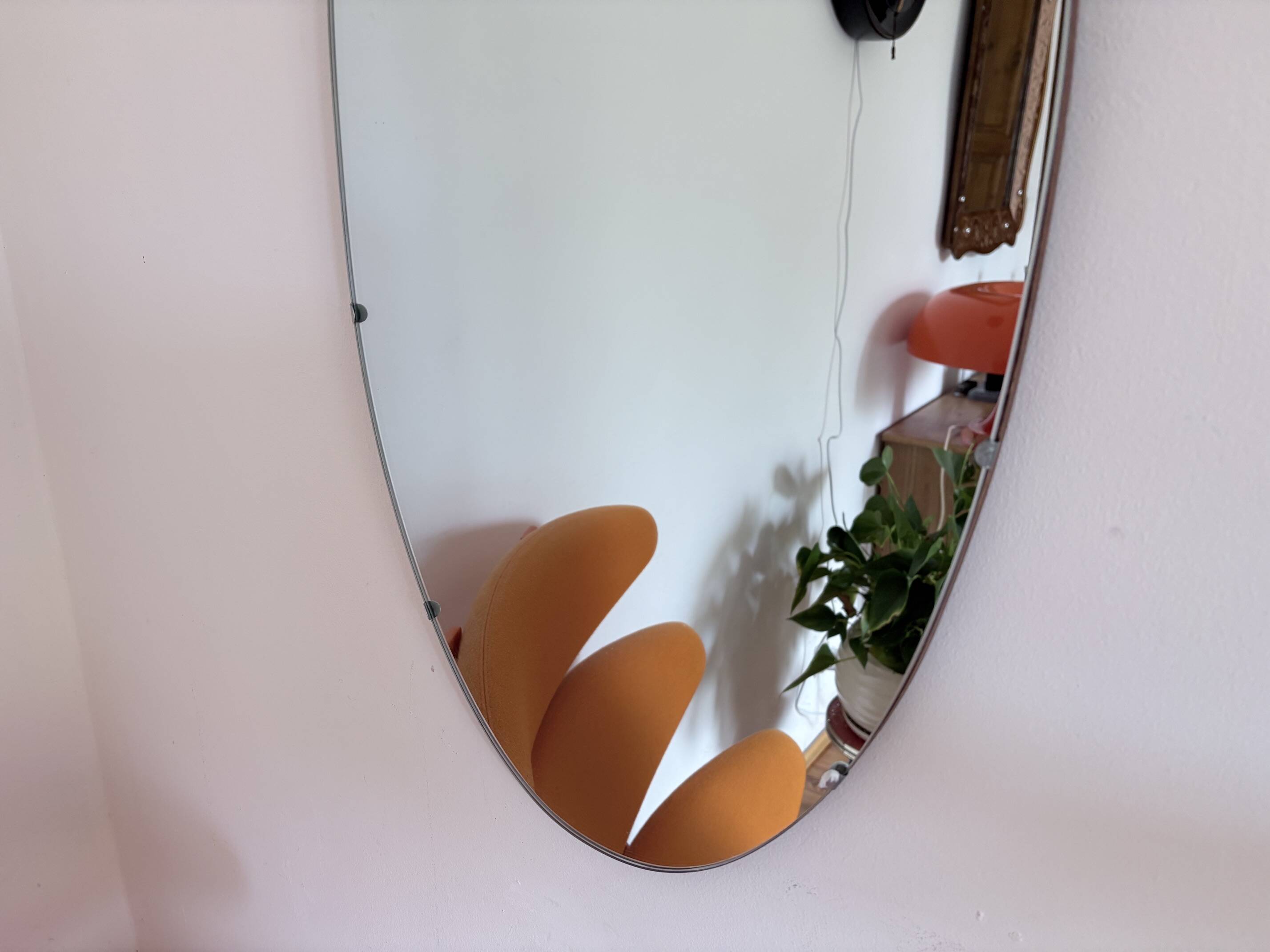 Oval Rockabilly Mirror, 1960s