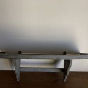 Hudson Farmhouse Folk Art Country Shelf Original Gray Patina