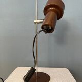 Lampe de bureau space age ajustable marron