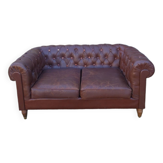 Vintage 2 seater Chesterfield sofa