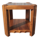 Art Deco coffee table in solid walnut