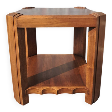Art Deco coffee table in solid walnut