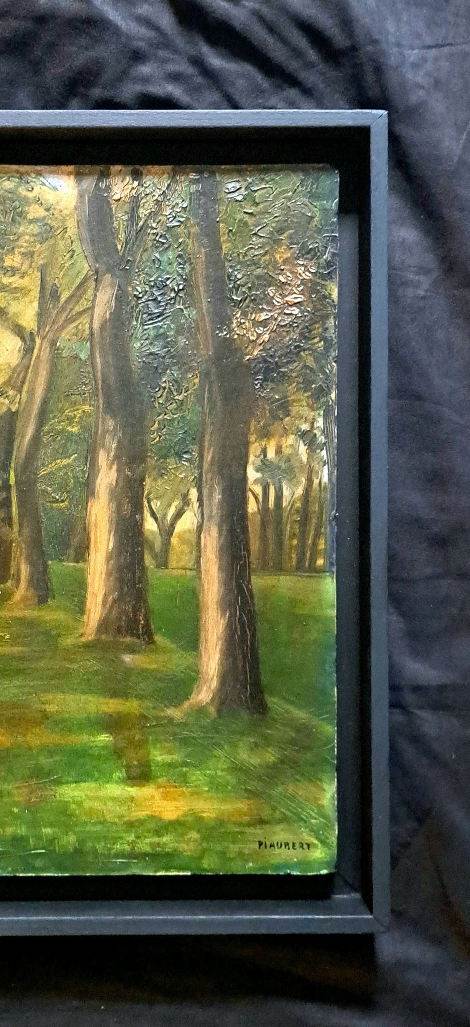 Tableau post-impressionniste de jean piaubert, huile sur carton 1940