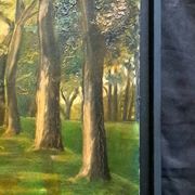 Tableau post-impressionniste de jean piaubert, huile sur carton 1940