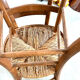 Lot de 6 chaises de ferme rustique début XX eme en bois / bistrot