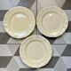 Set de 3 assiettes plates ivoire Digoin Sarreguemines