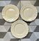 Set de 3 assiettes plates ivoire Digoin Sarreguemines