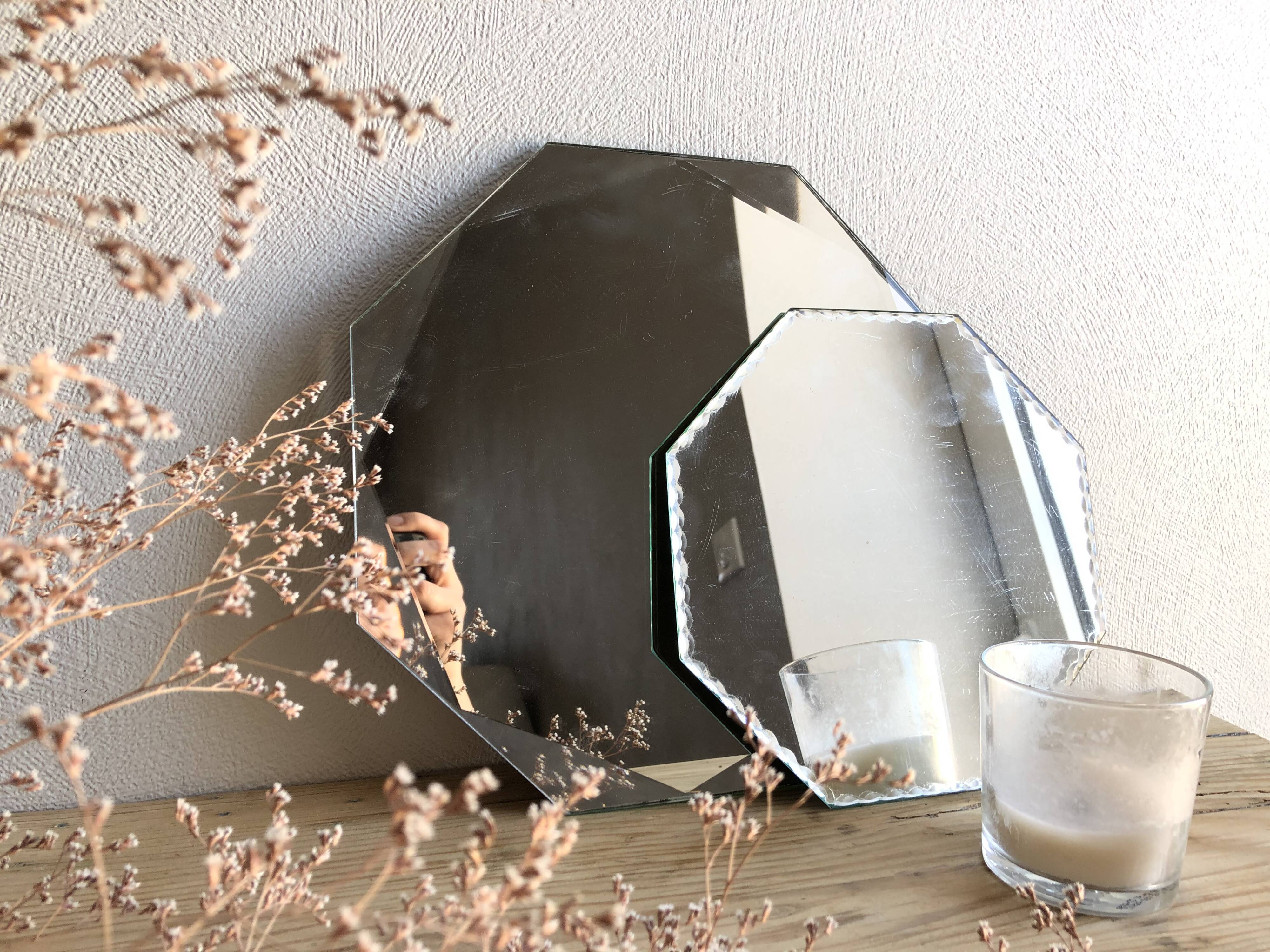 Beveled mirror 20.5 x 20.5 cm