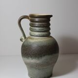 West germany blue green vintage carafe vase
