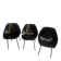 3 Shell chairs Pierre Guariche – Reissue Maisons du Monde – Black