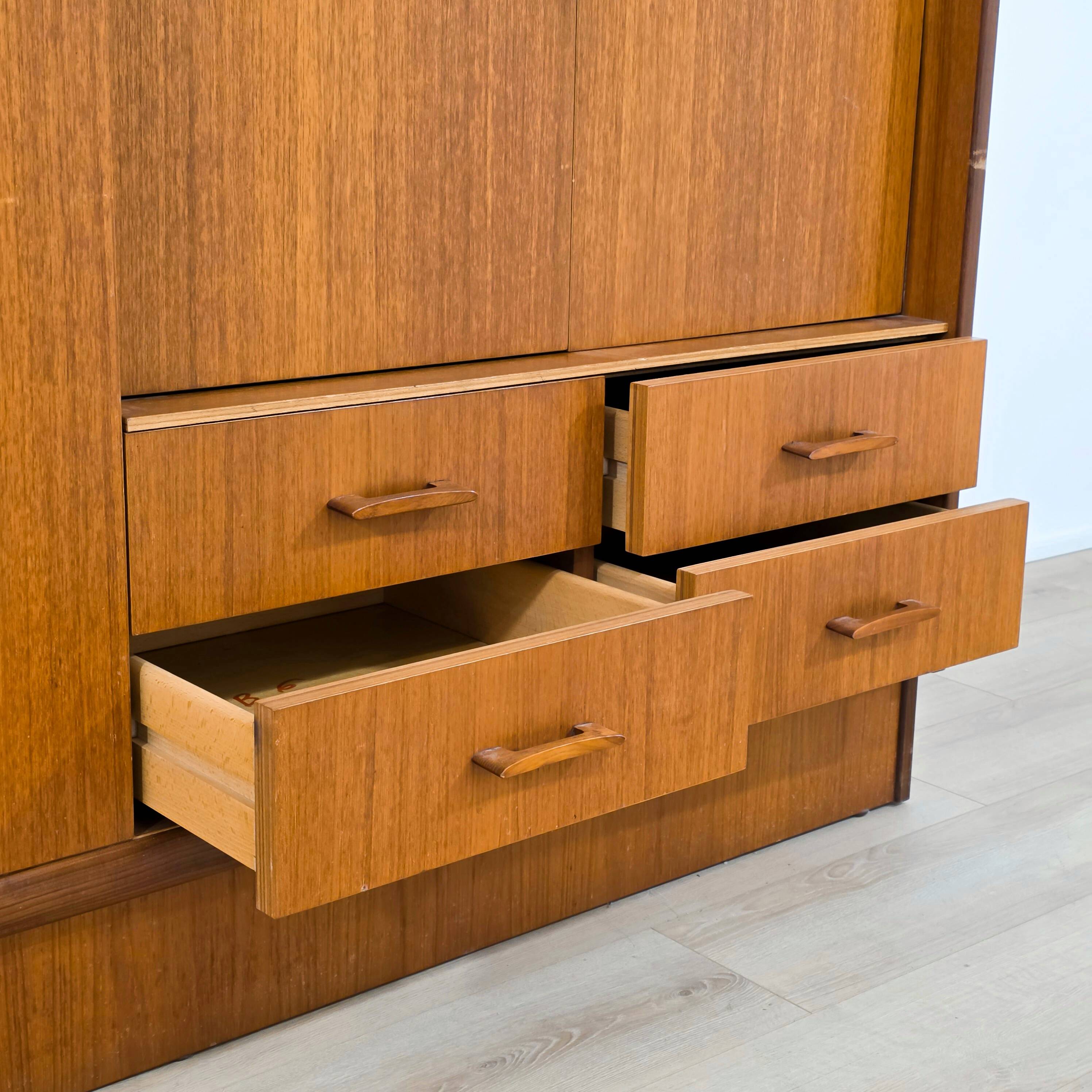 Scandinavian teak wardrobe from the 1970s.
