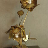 Lampe fleurs vintage