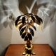 Gilded Italian Hollywood Regency Palm Tree Table Lamp by Hans Kögl