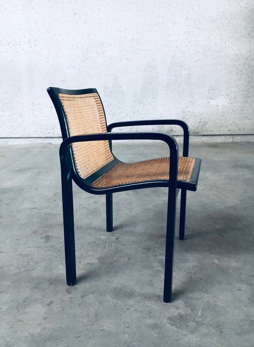 Italian Design Bentwood & Webbing Armchair, 1970s