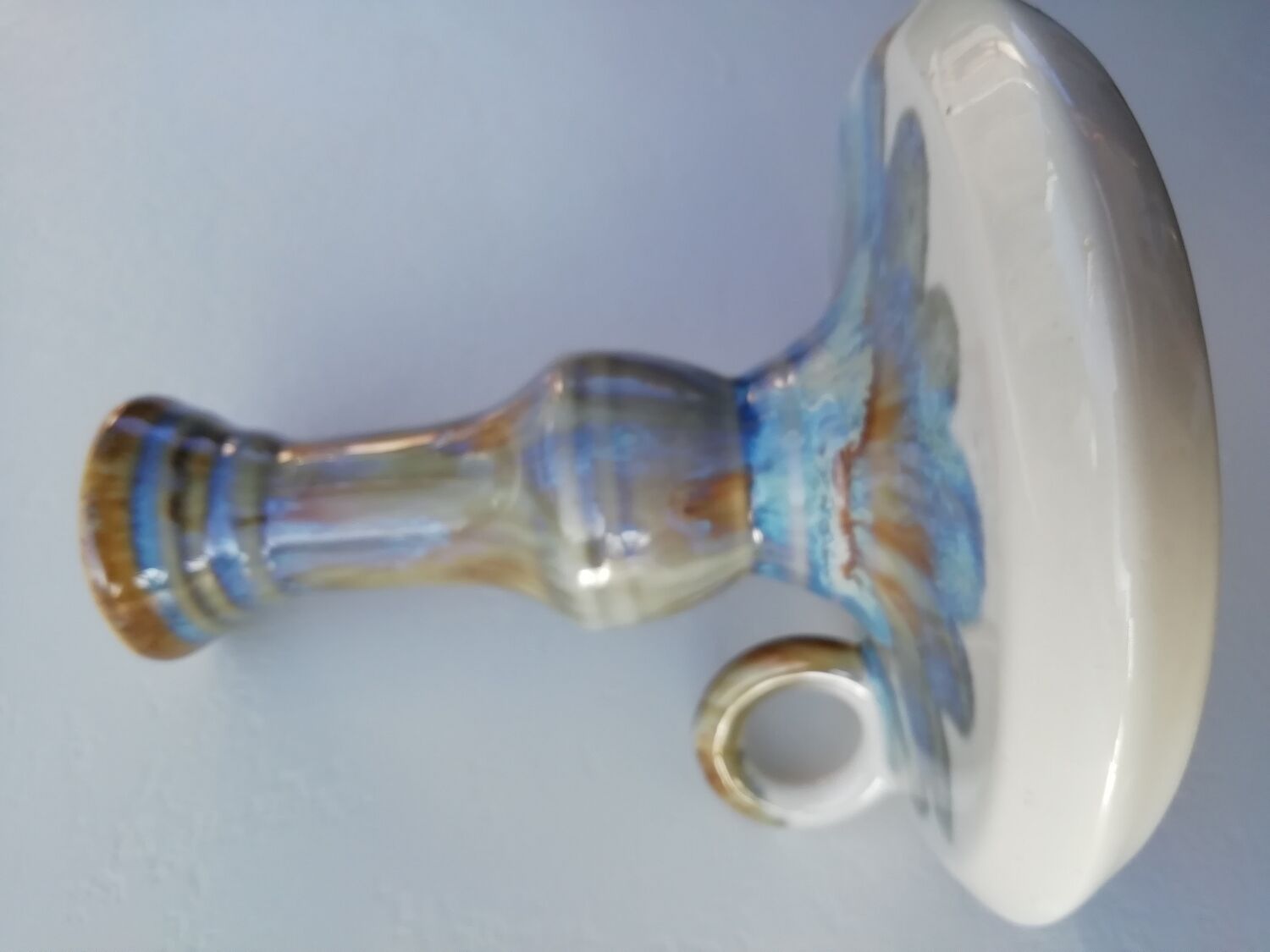 Rhoda stoneware clouds candle holder