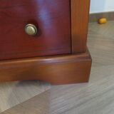 3-drawer chest of drawers with ogee - Louis Philippe style - 80s
