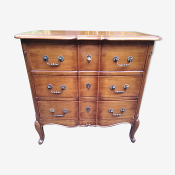 Louis XV style three-drawer cherry drawers