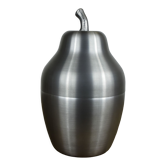 Pear-shaped ice bucket.