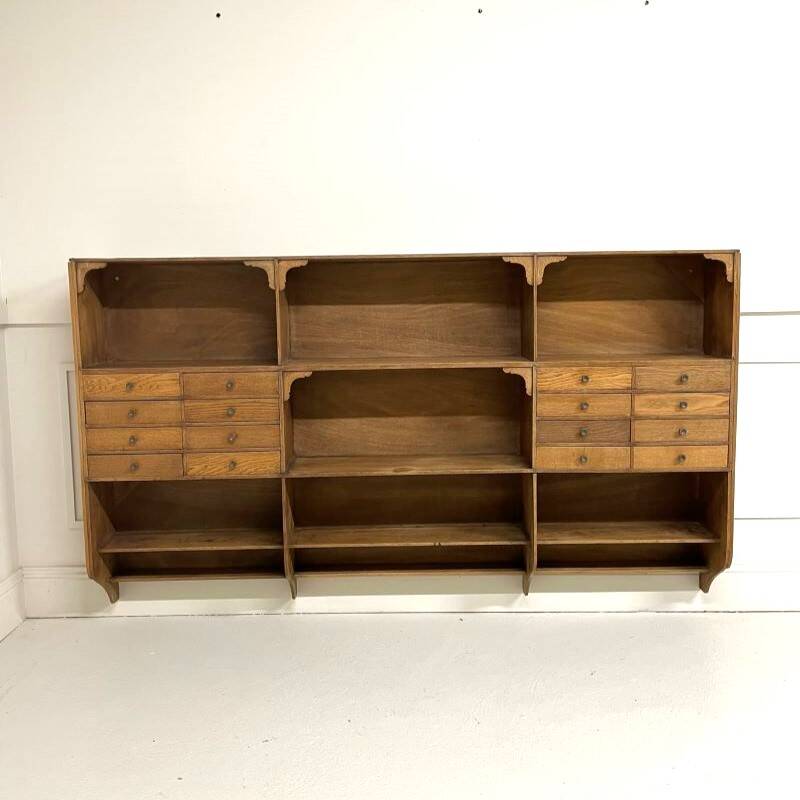 16-drawer wall-mounted craft cabinet
