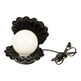 Ceramic and opaline shell lamp