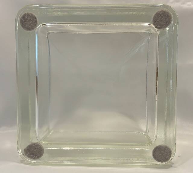 Lumax ashtray catchall in moulded glass Le Corbusier Perriand 20th century