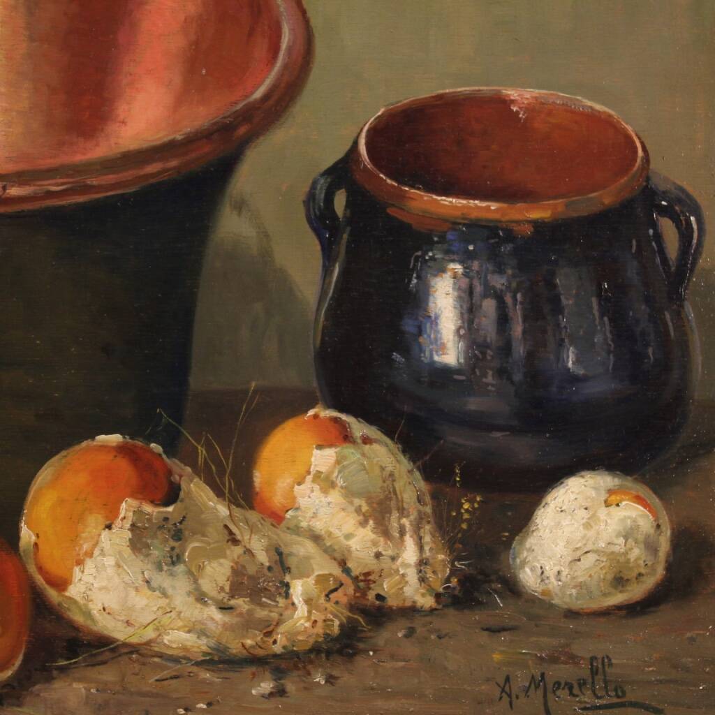 Superbe tableau signé nature morte du milieu du 20ème siècle