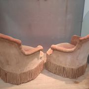 Paire de fauteuils crapaud