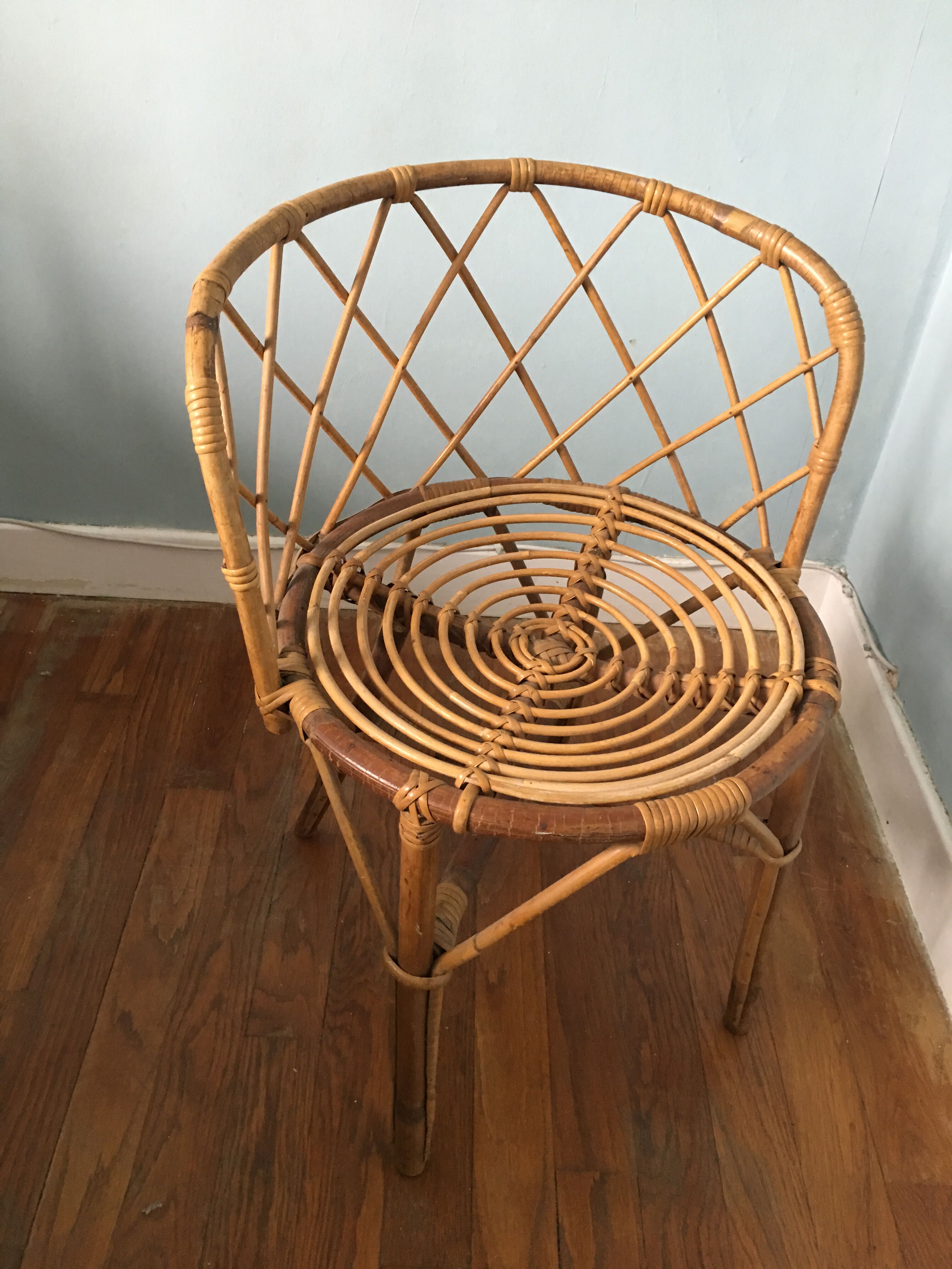 Rattan armchair