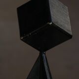 Abstract decorative Scandinavian metal sculpture from the mid-20th century, around the 1950s.