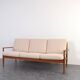 Mid-Century Danish Teak & Wool Sofa by Grete Jalk for France & Søn