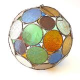 Multicolored ball glassware pendant lamp