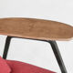 Chaise Salmon Shell Lupina par Niko Kralj