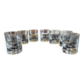 8 Scandinavian crystal glasses by Tapio Wirkkala