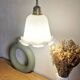 Vintage opaline portable lamp