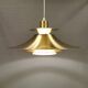 Suspension danoise en aluminium couleur laiton