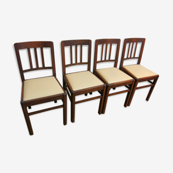 Set of four mid-century Scandinavian design chairs