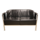 Vintage sofa in synthetic leather and chrome metal, 1970s